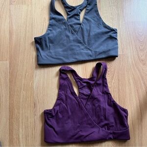 Bundle girlfriend collective two crossover nursing bra size M